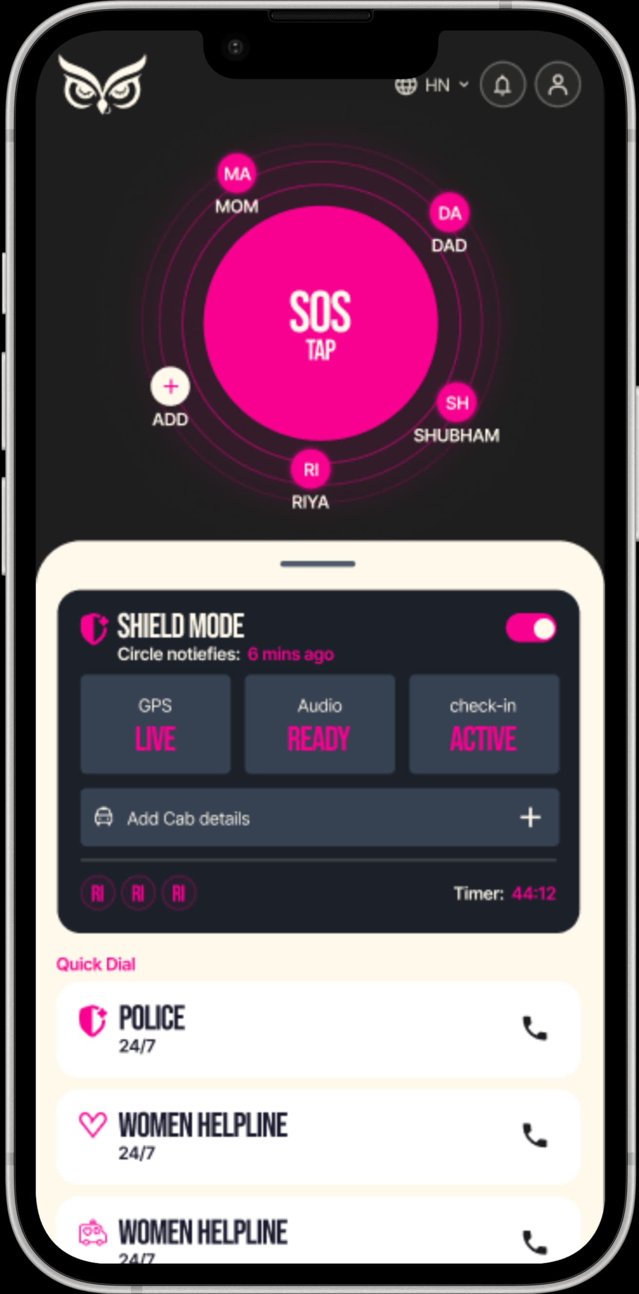 Why NAZR Exists - App UI Hand Mockup